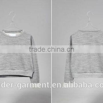 Custom Womens Long Sleeve Sweatshirt, Ladies Crop Top, Crewneck Sweatshirt photo-5