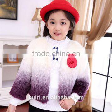 New Children Faux Fur Coat Autumn Winter Full Sleeve Coat Girl's Warm Coats Baby Short Patchwork Outerwear Thick Girl Clothing photo-2