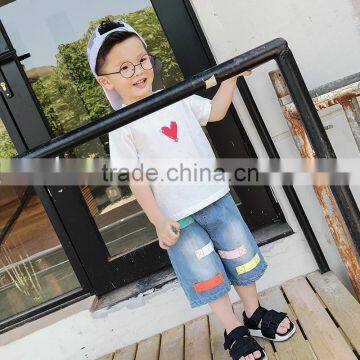 S17366A 2017 Wholesale New Style Fashion Boy's Shirt Cotton t Shirt Design photo-3