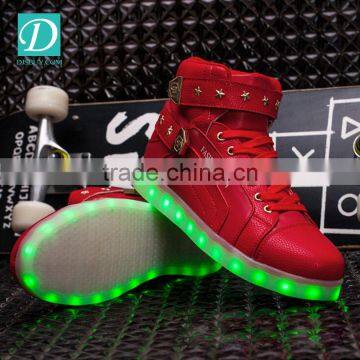2016 New High Light UP Shoes Mens Shoes Led Schoenen Women Casual Men Luminous Shoes photo-3