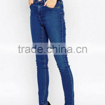 Ruawaylover New Style Ladies 2017 Fashion High Waisted Denim Jeans photo-4