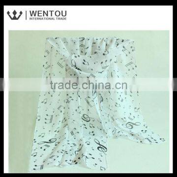 Wholesale Fashionable Music Notes Printed Scarf photo-3