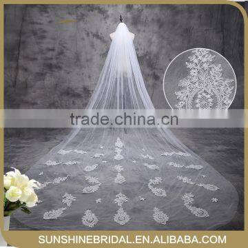 Beautiful Fashional Beaded-edged Wedding Bridal Veil