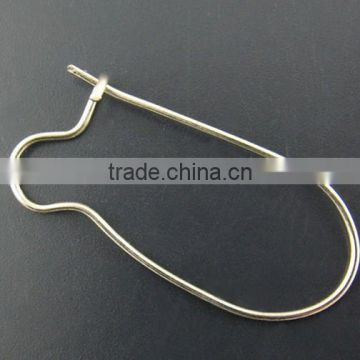 200PCs Silver Tone Ear Wires 35*15mm