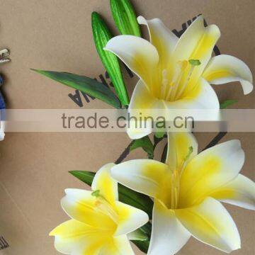 5 in One 3flower 2bud Lovely Decorative Artificial Lilies PU Flower photo-2