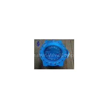 Flanged Ductile Cast Iron Butterfly Valve / Double Eccentric Butterfly Valves DN 100 ISO 5752