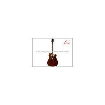 41 Inch Electric Acoustic Guitar , Sapeli plywood Cutaway 4 Band EQ Guitar