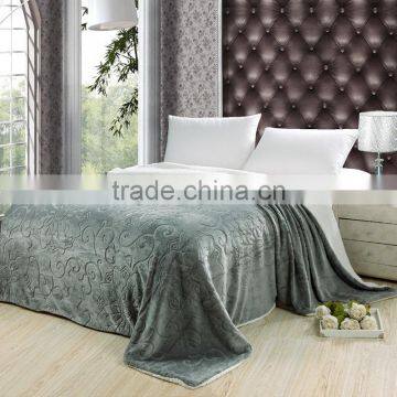 Large Pattern Variety of Colours Double Layers Embossed Flannel Blanket photo-3