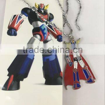 New arrival cartoon Gundam Figure Pendant Anime Alloy Necklace for kids