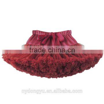 Women dark red princess tutu pettiskirt/blue shell 30 color women girl mesh princess dress/ dancing pettiskirt