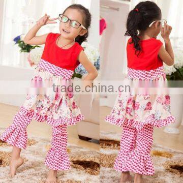 2014 new arrival baby cotton clothes baby nonet sleeve with long pants set