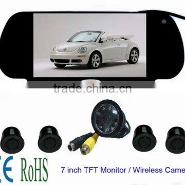 7inch TFT-LCD Rear Mirror Monitor With Rearview Camera and Arking Sensor photo-4
