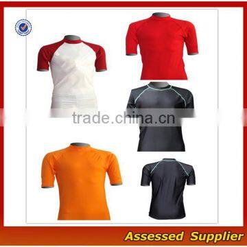 Custom Sportswear Manufacturer Compression Mens T- Shirts/Blue Rash Guards Wholesale---AMY164281 photo-6