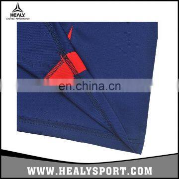 New Style Famous Brand Navy Blue Basketball Gym Suit Mesh Dry Fit Men Basketball Jersey photo-5