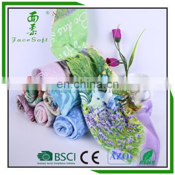 100% polyester customs printed microfiber kicthen towel