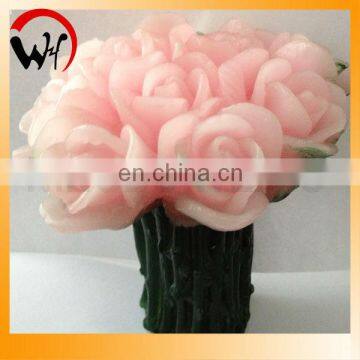 Wedding table decorative flower candles
