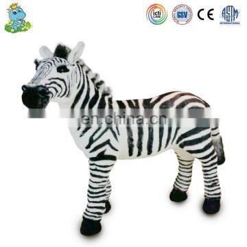 New design fashion cheap soft zebra animal children toys