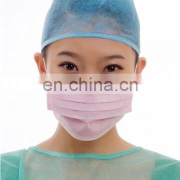 Sterile non irritating nonwoven 2ply 3ply PP face mask with earloop