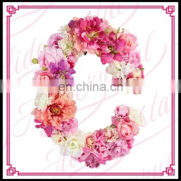 Aidocrystal Wholesale Floral Arrangement Artificial Flower Decor Office Decoration Flower Letter C photo-2