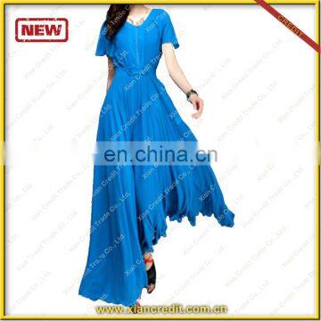 Long blue dresses kaftan fashion