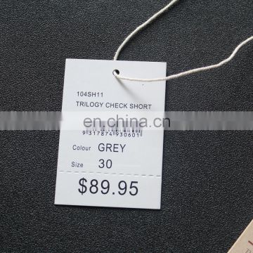 Lazer Hole Punch Hang Tag, Print Price Tag Labels For Clothes, Rubber Band Clothes Size Tag For Dress