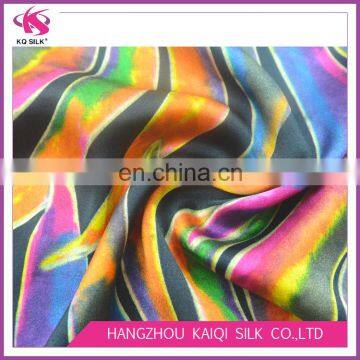 Silk Satin Fabric Floral Digital Printing Ombre Fabric Plain Satin Charmeuse Kaftan Fabric