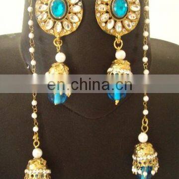 Bollywood style earring - Indian Rhinestone crystal earring - Wholesale Party wear traditional earring - Indian jewelry