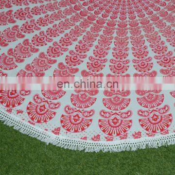 Home Decor Suppliers Cotton Printed Round Table Cover photo-2