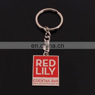 Custom Company Logo Keychain With Websith Printed photo-2
