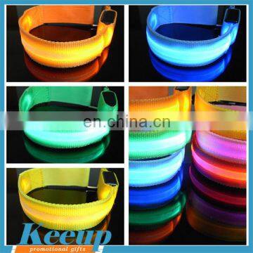 Popular custom Personalized Nylon LED flashing wristband