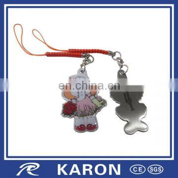fashionable custom printed keyring mobile phone