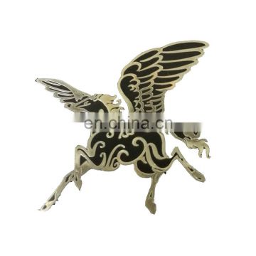 customized horse mascot metal nickle adhesive stickers