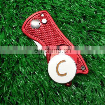 New Original Golf Divot Tool , Ball Marker ,foldable golf divot repair tool