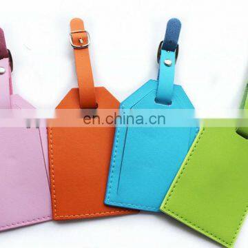 2014 promotional cheap leather luggage tag