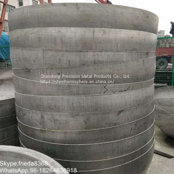 Stainless steel dished end tank head 1000mm mild steel hemisphere head