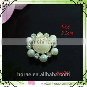 Decorative small strass wedding button for craft and wedding card,