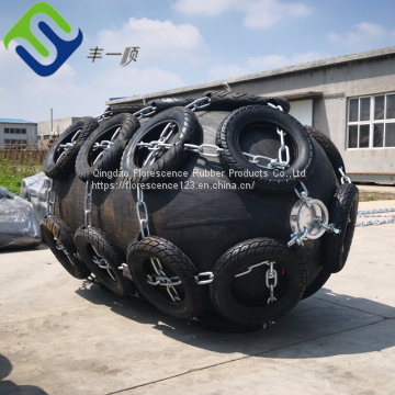 Pneumatic floating rubber fender