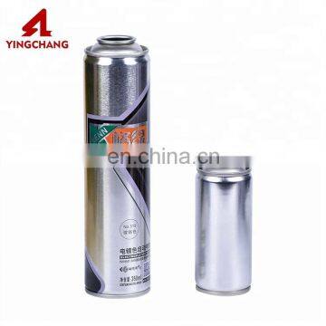 Customized necked-in printing tinplate empty aerosol can air freshener spray bottle