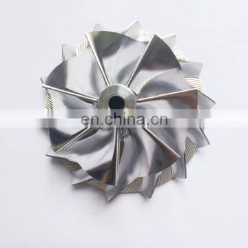 K16  reverse 7+7 blades 54.64/71.00mm Turbocharger milling/aluminum 2618/billet compressor wheel