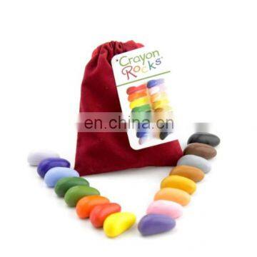 Non-toxic red velvet fabric pouch,Crayon rocks pouch