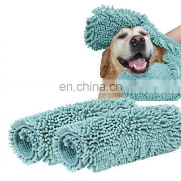 Microfiber Chenille Dog Towels Soft Cat Microfiber Towels Cleaning Washcloth Pet Towels