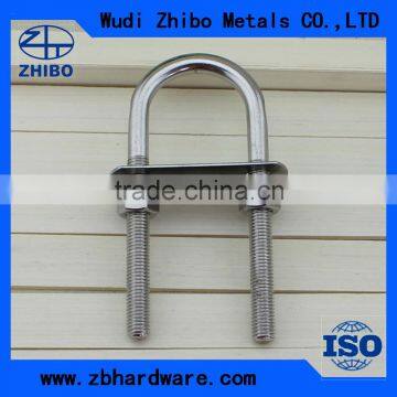 stainless steel bolt u shape bolt with washer