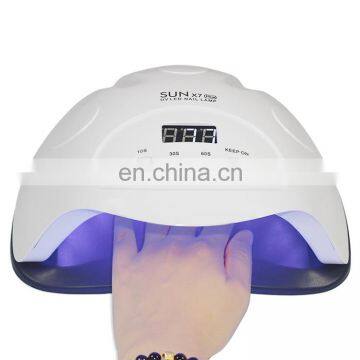 90W LED UV Lamp Nail Dryer Manicure for Gel Regular Polish UV Light Drying SUNX7 Plus