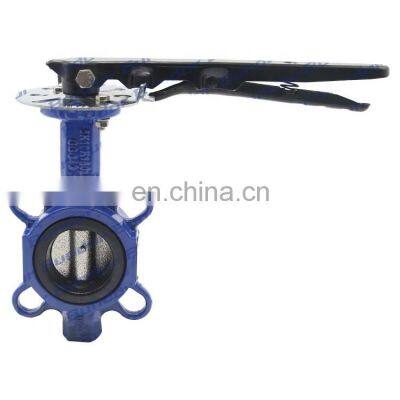 Bundor DN50 150LB wafer butterfly valve with handle operation manufacturer