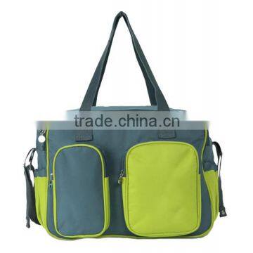 Custom Portable Fashion Diaper Bag With Changing Mat photo-2