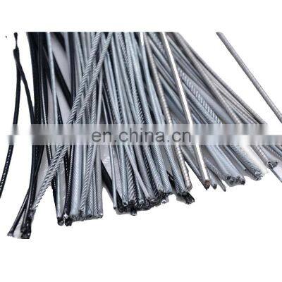 Wholesale 1*19 7*7 2mm 1.8mm 1.9mm pvc coated galvanized steel wire rope