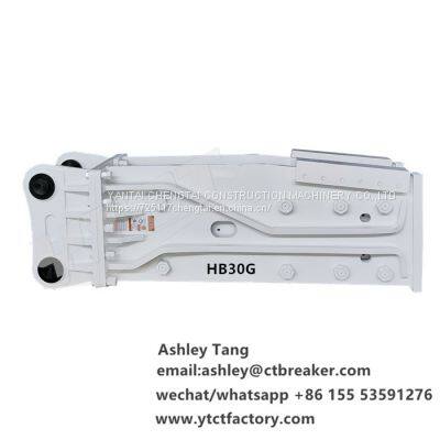 White Color 30ton Excavator HB30G Hydraulic Hammer Hydraulic Breaker