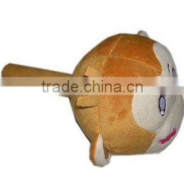 8.7inch cute small monkey head plush toy