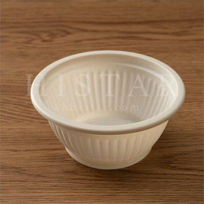 Biodegradable disposable corn starch food bowls