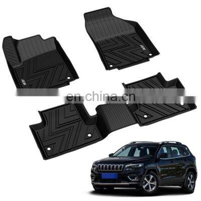 2015 2016 2017 2018 2019 2020 Custom Logo Winter Anti Slip Snow Bacterial Design Tpe Car Mats Floor Mat For Jeep Cherokee//